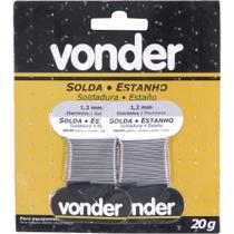 Estanho fio 1,2mm 60x40 20g cartela Vonder