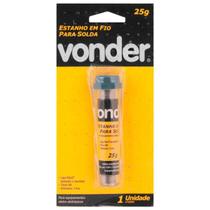 Estanho fio 1mm 63x37 tubinho 25g vonder 7438633715