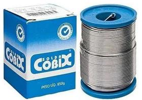 Estanho Solda Fluxo Cobix 250g Azul 60x40 1,5mm