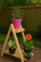 Estante 2 Pinus Escada Charme e Versatilidade Multiuso Estante 2 Pinus Escada Charme e Versatilidade Multiuso