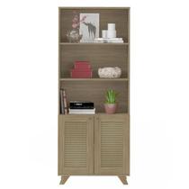 Estante 2 Portas 3 Nichos 172X70 4709 Carvalho ARLY - Milani Store