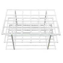 Estante 24 Furos Para Tubo De Ensaio 25mm em arame revestida com PVC