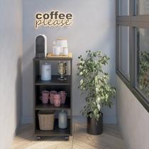 Estante 3 Nichos com Rodizio Moma Linha Minimal