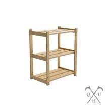 Estante 3 Prateleiras Madeira Pinus P/ Banheiro Lavanderia Estante 3 Prateleiras Madeira Pinus P/ Banheiro Lavanderia