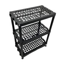 Estante 3 Prateleiras Modular Plastico Reforçado 10kg Estante 3 Prateleiras Modular Plastico Reforçado 10kg