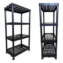 Estante 4 Prateleiras Modular Cozinha Livreiro Plastico Reforçado Estante 4 Prateleiras Modular Cozinha Livreiro Plastico Reforçado