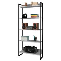 Estante 5 Prateleiras Studio Industrial Branco Mpozenato