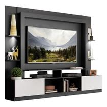 Estante 65" Com Leds Berlim MultimóveisV3392 Preta/Branca