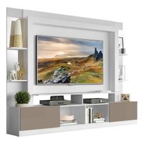 Estante 65" Espelho Multimóveis V3393 Branca/lacca Fumê