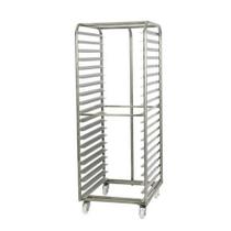 Estante Aberta Esqueleto 58x70 Total 20 Níveis Inox 304 Com Rodízios - Imeca 214