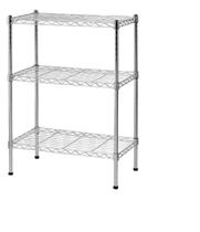 Estante Aço 3 Prateleiras Cromada Aramada Estante Aço 3 Prateleiras Cromada Aramada