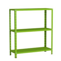 Estante Aço 3 Prateleiras Livros Cozinha Quarto EAF007 Verde - Elite Aço