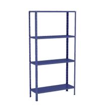 Estante Aço 4 Prateleiras Livros Cozinha Quarto Eaf006 Azul