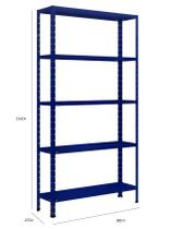 Estante Aço 5 Prateleiras Bipartida W3 Estante Aço 5 Prateleiras Bipartida W3