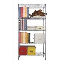 Estante Aço 5 Prateleiras Cromada Aramada 180 Cm Com Forros Estante Aço 5 Prateleiras Cromada Aramada 180 Cm Com Forros