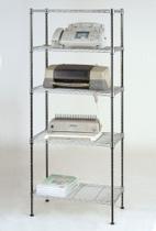Estante Aço 5 Prateleiras Cromada Aramada 180 Cm com forros Estante Aço 5 Prateleiras Cromada Aramada 180 Cm com forros