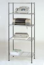 Estante Aço 5 Prateleiras Cromada Aramada 180 Cm com forros Estante Aço 5 Prateleiras Cromada Aramada 180 Cm com forros