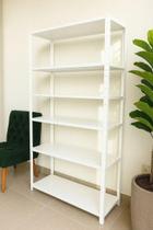 Estante Aço Amapá DuplaFlex 1,76 x 92 x 30cm 25Kg 6 Prateleiras CH 26 Branco Estante Aço Amapá DuplaFlex 1,76 x 92 x 30cm 25Kg 6 Prateleiras CH 26 Branco