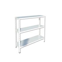 Estante Aço Baixa p 75kg BRANCA 3 Bandejas 90cm x 30cm x 90cm Estante Aço Baixa p 75kg BRANCA 3 Bandejas 90cm x 30cm x 90cm
