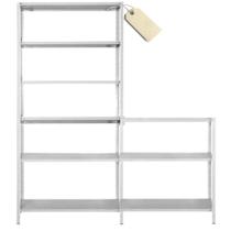 Estante Aço Branca Com Aparador Reforçada 2 Em 1 Resistente Estante Aço Branca Com Aparador Reforçada 2 Em 1 Resistente