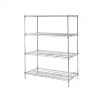 Estante Aço Cromado 4 prateleiras 120 x 45 x 180 cm - Duratec