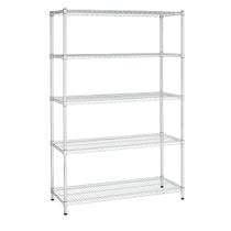 Estante Aço Cromado 5 Prateleiras 120 x 45 x 180cm Duratec