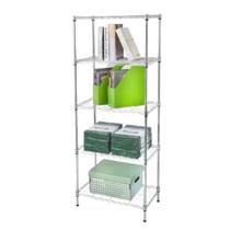 Estante Aço Cromado 5 Prateleiras Reguláveis Aramada Multiuso