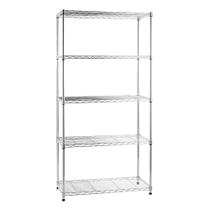 Estante aço cromado 75 x 35 x 155 cm