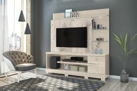 Estante Alan para TV de até 55 polegadas COM PÉS - CALACATA / OFF WHITE - Madetec
