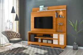 Estante Alan para TV de até 55 polegadas COM PÉS - Cinamomo / Off White - Madetec