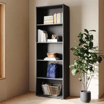 Estante Alta Bia com 5 Prateleiras Babus - Preto Estante Alta Bia com 5 Prateleiras Babus - Preto