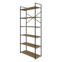 Estante Alta C/06 Prateleiras 185x80x33cm Yon Vermont Oak/ Vermont Oak/ Estante Alta C/06 Prateleiras 185x80x33cm Yon Vermont Oak/ Vermont Oak/
