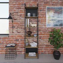 Estante Alta com 6 Prateleiras 185x45x33cm com Fundo Yon