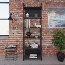 Estante Alta com 6 Prateleiras 185x60x33cm com Fundo Yon