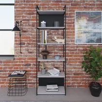 Estante Alta com 6 Prateleiras 185x60x33cm com Fundo Yon Estante Alta com 6 Prateleiras 185x60x33cm com Fundo Yon