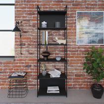 Estante Alta com 6 Prateleiras 185x60x33cm com Fundo Yon