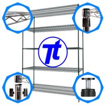 Estante aramada branca com 5 prateleiras para câmara fria - 79Lx37Px188A cm