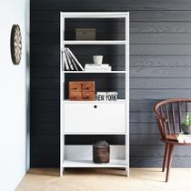 Estante Argo com 1 Porta e 5 Prateleiras Babus - Branca Estante Argo com 1 Porta e 5 Prateleiras Babus - Branca