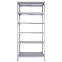 Estante Armário De Aço 6 Bandejas 90cm Cinza Suporta 240kg