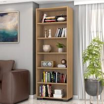 Estante Armário Livreiro Multiuso c/ 5 Prateleiras Linus Qmovi Freijó