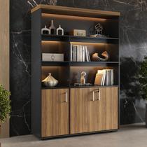 Estante artany com led - nogal/preto Estante artany com led - nogal/preto