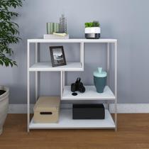 Estante Baixa C/04 Prateleiras Brooklyn 90cm Est.Branca