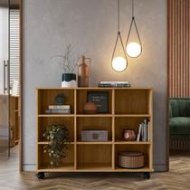 Estante Baixa Nicho com Rodízios 108cm Estante Baixa Nicho com Rodízios 108cm