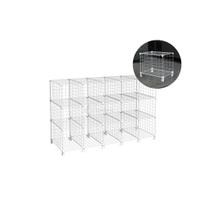 Estante Balcão Expositor Aramado 15 Nichos Horizontal 40cm Profundidade Branco Estante Balcão Expositor Aramado 15 Nichos Horizontal 40cm Profundidade Branco