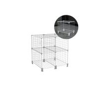 Estante Balcão Expositor Aramado 4 Nichos 40cm Profundidade Colmeia Branco