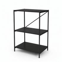 Estante Bari 3 Prateleiras Estilo Industrial para Sala, Quarto, Escritório e Hall de Entrada Estante Bari 3 Prateleiras Estilo Industrial para Sala, Quarto, Escritório e Hall de Entrada