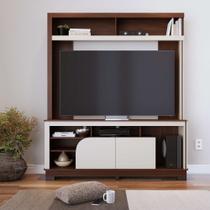 Estante Belaya 160m Para TV's de até 65 Polegadas - Nogueira Real/Off White Matte Colibri Estante Belaya 160m Para TV's de até 65 Polegadas - Nogueira Real/Off White Matte Colibri