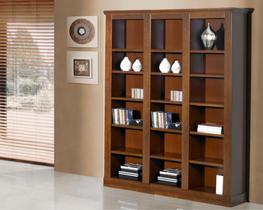 Estante Biblioteca Vicenza 3 Corpos Madeira Maciça Weihermann