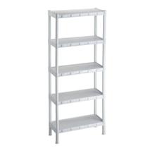 Estante Branca Plástica Modular 5 Prateleiras Infantil para Livros Suculentas Plástico Agraplast Cod. 873
