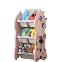 Estante brinquedos caixa organizadora infantil bau quarto bebe multiuso porta treco armario girafinha